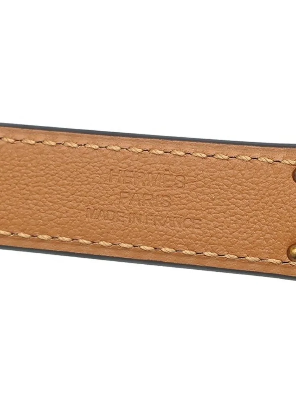 Hermes Belt Kelly 18 Veau Epsom Black Gold Turnlock Slide Adjustment
